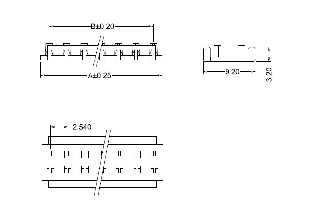 M2052-N-W feed through dust cover dimensions Wymiary przepustu M2052-NW przez osłonę przeciwpyłową
