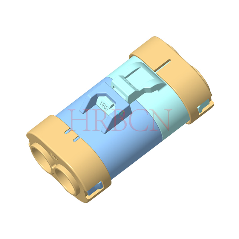 Wodoodporne złącze żeńskie przewodu do przewodu o rozstawie 11,0 mm, 2-stykowe