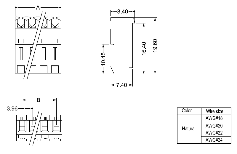 Wymiar IDC M7060(I)RN